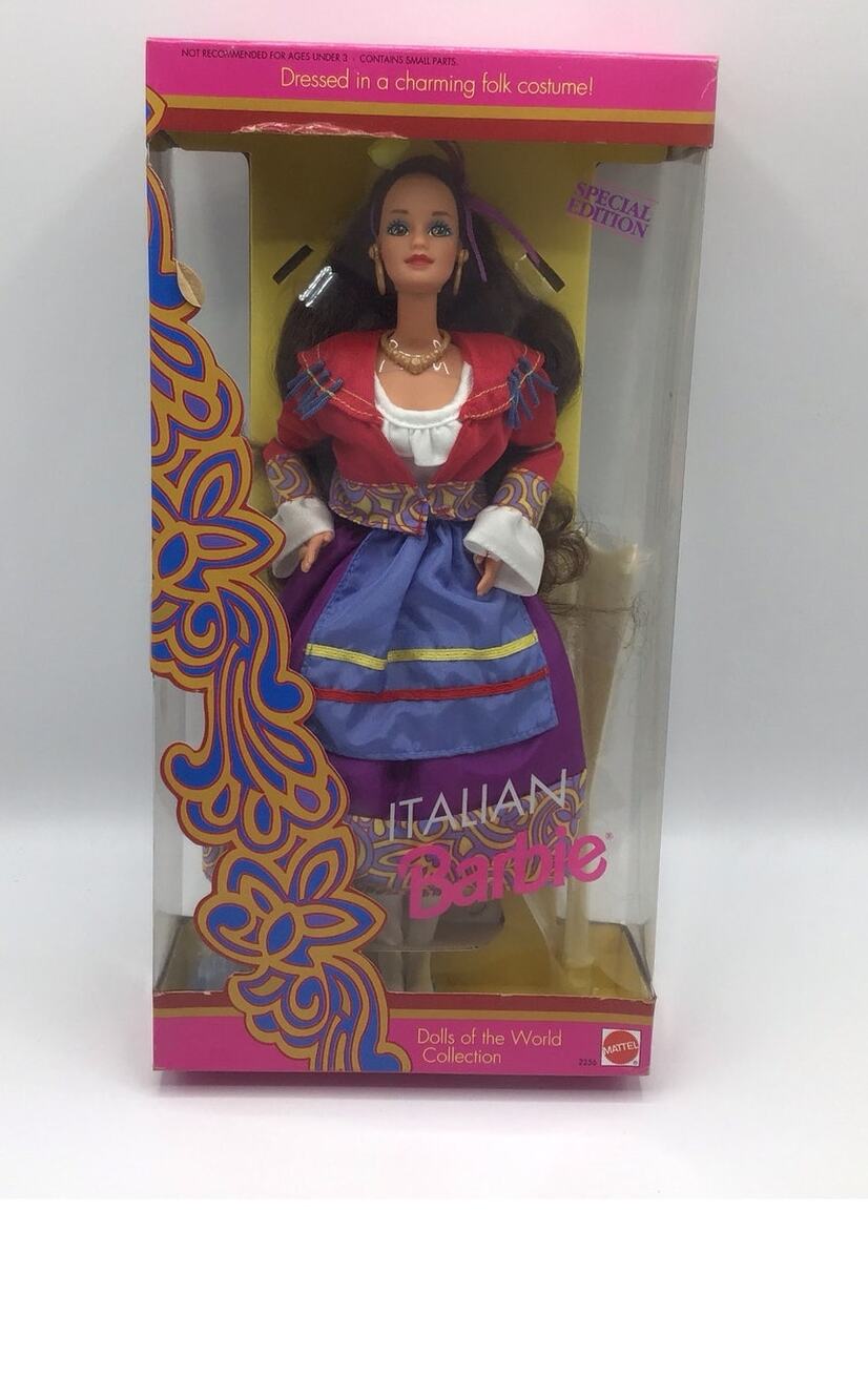 1993 Mattel Italian Barbie Doll Dolls of World Special Edition NIB 2256